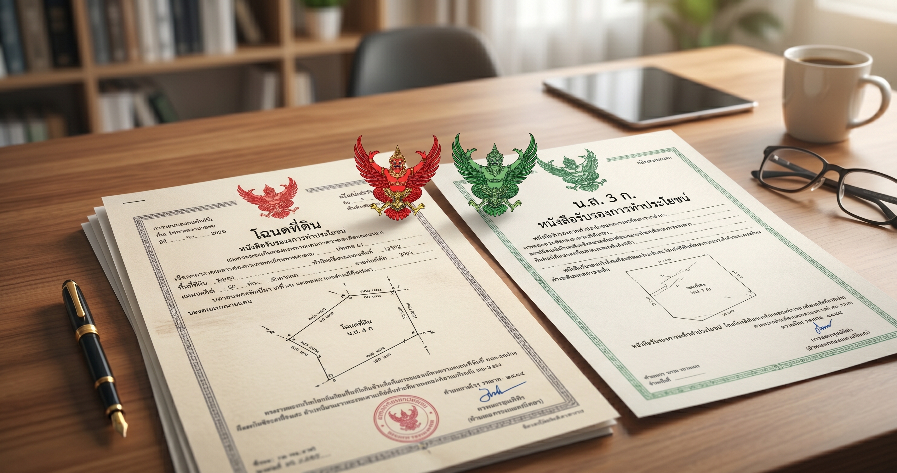 โฉนดที่ดินในไทย นส.4 นส.3 ต่างกันอย่างไร